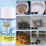 Limited Time Buy 1 Get 1 Free⚡Powerful Sink and Drain Cleaner Powder, Fast Foaming Drain Cleaner for Kitchen and Pipes Cleaning Tool