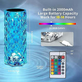 🏆35K+ SOLD!🌙16-Color Crystal Rose Diamond Lamp✨