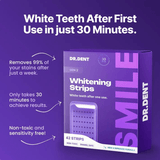 DRDENT Purple Teeth Whitening Strips - 7/21 Whitening Sessions - Safe for Enamel - Non Sensitive Teeth Whitening - Peroxide-Free