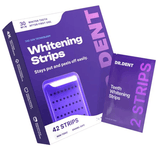 DRDENT Purple Teeth Whitening Strips - 7/21 Whitening Sessions - Safe for Enamel - Non Sensitive Teeth Whitening - Peroxide-Free