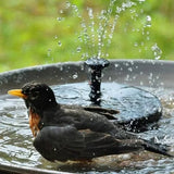 🔥Hot Sale 49% OFF🎁☀️Solar Fountain, Solar Powered Bird Bath Fountain Pump with 4 Nozzles 1.4W Solar Panel Kit Water Pump, Outdoor Watering Submersible Pump for Pond, Pool, Garden, Fish Tank🌊✨