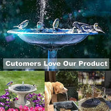 🔥Hot Sale 49% OFF🎁☀️Solar Fountain, Solar Powered Bird Bath Fountain Pump with 4 Nozzles 1.4W Solar Panel Kit Water Pump, Outdoor Watering Submersible Pump for Pond, Pool, Garden, Fish Tank🌊✨