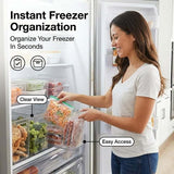 🔥(FREE SHIPPING)🔔Crystal Clear Freezer Storage Bins