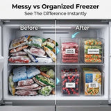 🔥(FREE SHIPPING)🔔Crystal Clear Freezer Storage Bins