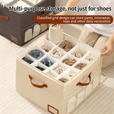 🔥(FREE SHIPPING)🔔👟Shoe Organizer for Closet, Fabric Shoe Storage Boxes with Clear Cover, Storage, Foldable Space-saving Storage Container Bins🔥