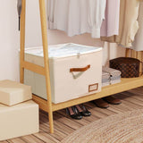 🔥(FREE SHIPPING)🔔👟Shoe Organizer for Closet, Fabric Shoe Storage Boxes with Clear Cover, Storage, Foldable Space-saving Storage Container Bins🔥