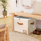 🔥(FREE SHIPPING)🔔👟Shoe Organizer for Closet, Fabric Shoe Storage Boxes with Clear Cover, Storage, Foldable Space-saving Storage Container Bins🔥
