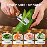Stainless Peeler | High-Grade Durability | Clean, Precision Peeling + Bottle Opener