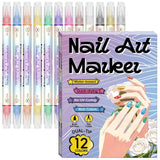 12/24 Colors Nail Art Pens – DIY 3D Markers for Drawing, Dotting & Manicure