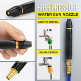 High-Pressure Hose Spray Gun with Brush Attachment