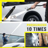 High-Pressure Hose Spray Gun with Brush Attachment