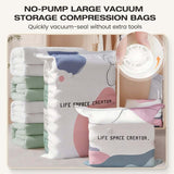 ✨(FREE SHIPPING)🧳No‑Pump Vacuum Storage Bags – Press & Seal, No Pump Needed. Saves 80% Space, Keeps Clothes Dry & Dust‑Free